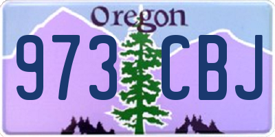 OR license plate 973CBJ