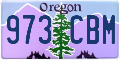 OR license plate 973CBM
