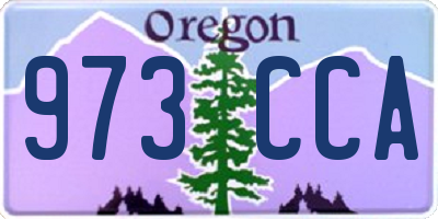 OR license plate 973CCA