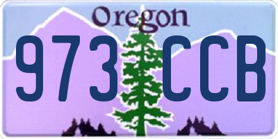 OR license plate 973CCB