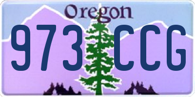 OR license plate 973CCG
