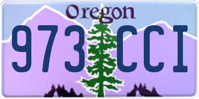 OR license plate 973CCI