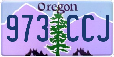 OR license plate 973CCJ