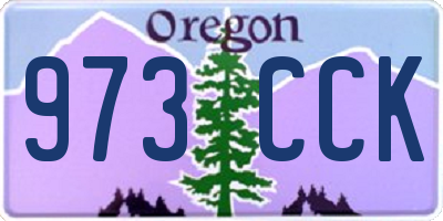 OR license plate 973CCK
