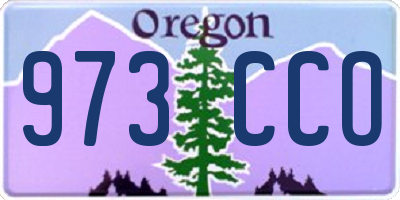 OR license plate 973CCO