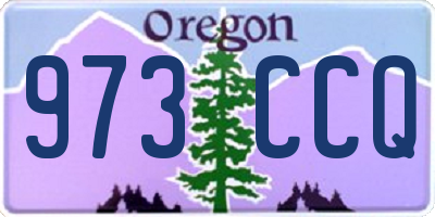OR license plate 973CCQ