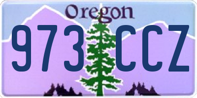 OR license plate 973CCZ