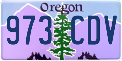 OR license plate 973CDV