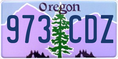 OR license plate 973CDZ