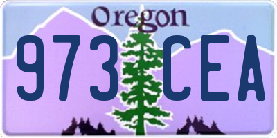 OR license plate 973CEA