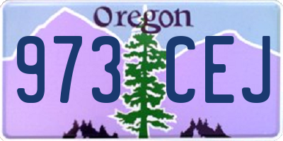 OR license plate 973CEJ