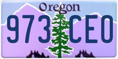 OR license plate 973CEO