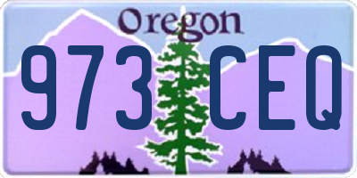 OR license plate 973CEQ