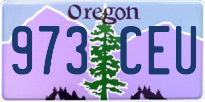 OR license plate 973CEU