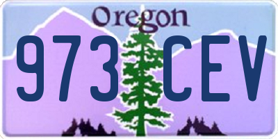 OR license plate 973CEV