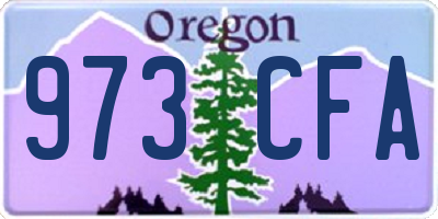 OR license plate 973CFA