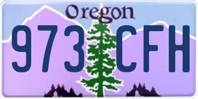 OR license plate 973CFH