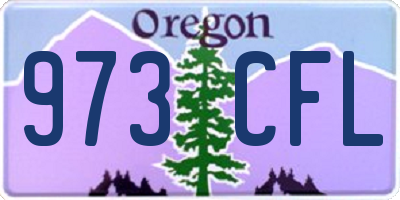 OR license plate 973CFL
