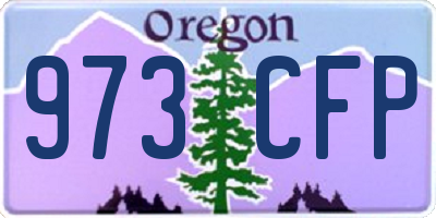 OR license plate 973CFP