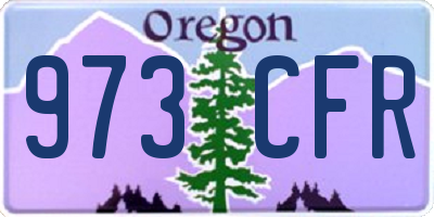OR license plate 973CFR