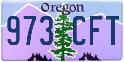 OR license plate 973CFT
