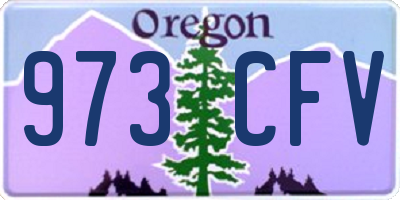 OR license plate 973CFV