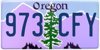 OR license plate 973CFY