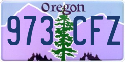 OR license plate 973CFZ