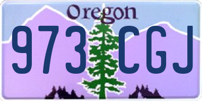 OR license plate 973CGJ
