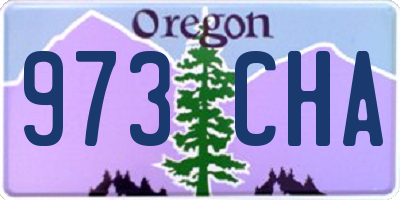 OR license plate 973CHA