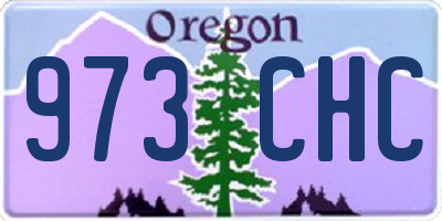 OR license plate 973CHC