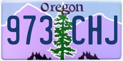 OR license plate 973CHJ