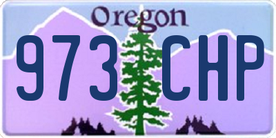 OR license plate 973CHP
