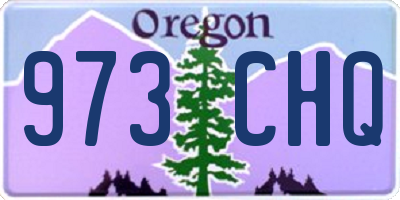 OR license plate 973CHQ