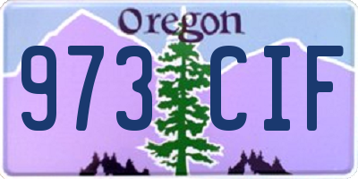 OR license plate 973CIF