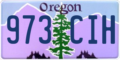 OR license plate 973CIH