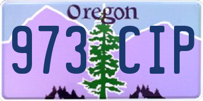 OR license plate 973CIP