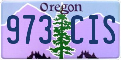 OR license plate 973CIS