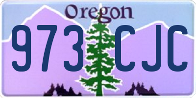 OR license plate 973CJC