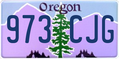 OR license plate 973CJG