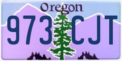 OR license plate 973CJT