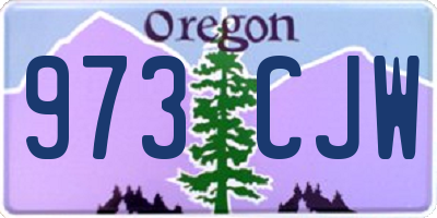 OR license plate 973CJW