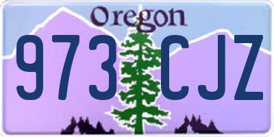 OR license plate 973CJZ