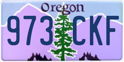 OR license plate 973CKF