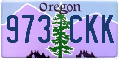 OR license plate 973CKK