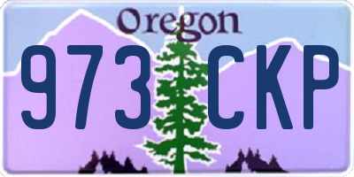 OR license plate 973CKP