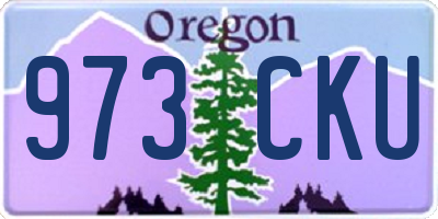 OR license plate 973CKU