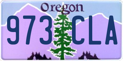 OR license plate 973CLA