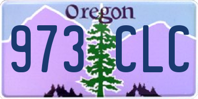 OR license plate 973CLC