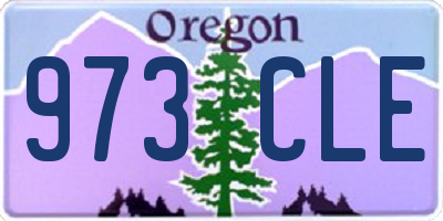 OR license plate 973CLE